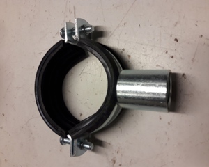 Pipe clamp D57-63, w/thread M8/M10/1/2"